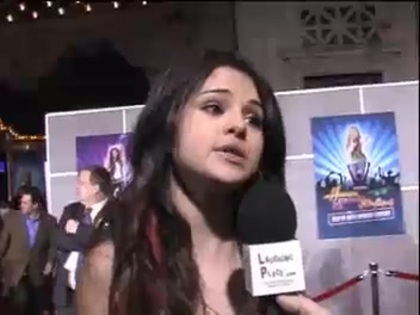 Selena Gomez at the Premiere for Hannah Montana Concert 229