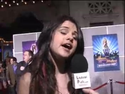 Selena Gomez at the Premiere for Hannah Montana Concert 233