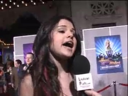 Selena Gomez at the Premiere for Hannah Montana Concert 235