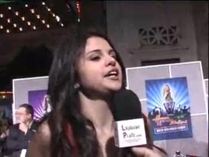 Selena Gomez at the Premiere for Hannah Montana Concert 254