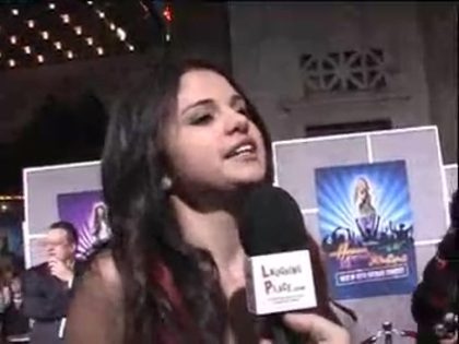 Selena Gomez at the Premiere for Hannah Montana Concert 256