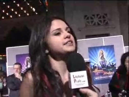 Selena Gomez at the Premiere for Hannah Montana Concert 257