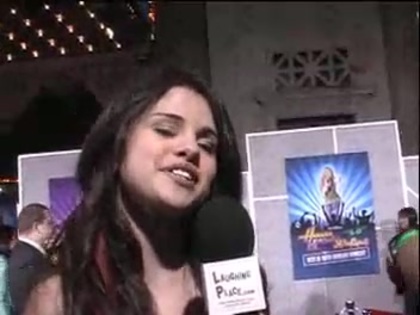 Selena Gomez at the Premiere for Hannah Montana Concert 287