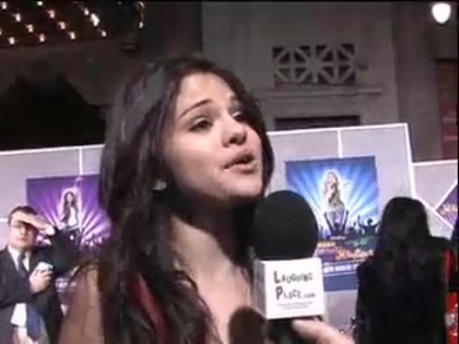 Selena Gomez at the Premiere for Hannah Montana Concert 345