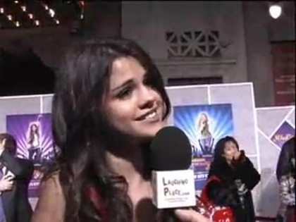 Selena Gomez at the Premiere for Hannah Montana Concert 360