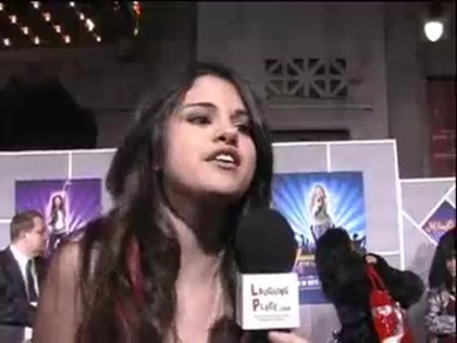 Selena Gomez at the Premiere for Hannah Montana Concert 379
