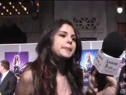 Selena Gomez at the Premiere for Hannah Montana Concert 392