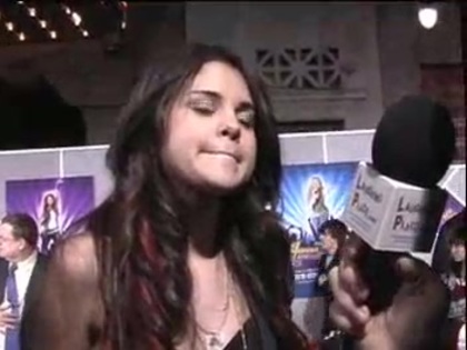 Selena Gomez at the Premiere for Hannah Montana Concert 405