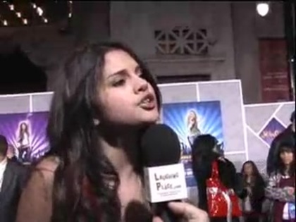 Selena Gomez at the Premiere for Hannah Montana Concert 435