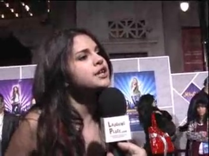 Selena Gomez at the Premiere for Hannah Montana Concert 437