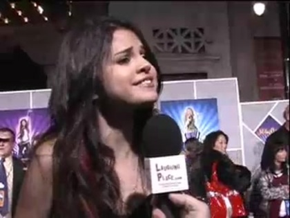 Selena Gomez at the Premiere for Hannah Montana Concert 455