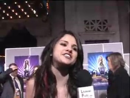 Selena Gomez at the Premiere for Hannah Montana Concert 490