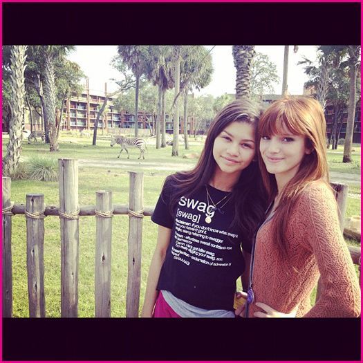 Bella-Thorne-And-Zendaya-Coleman-At-The-Animal-Kingdom-Lodge