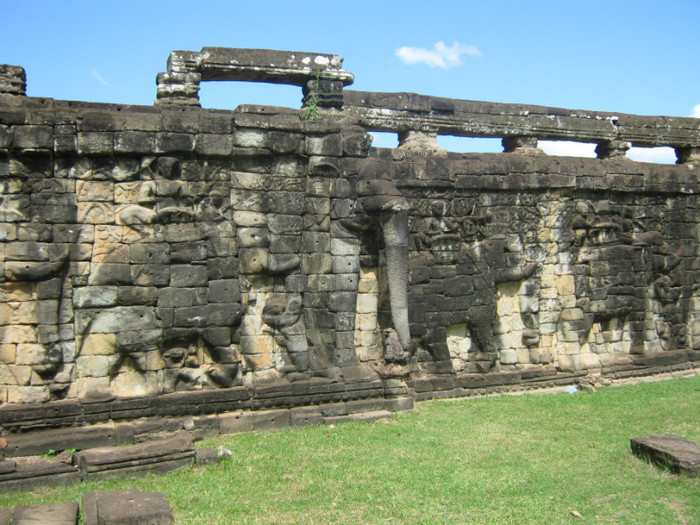 Angkor Thom - Terasa elefantilor