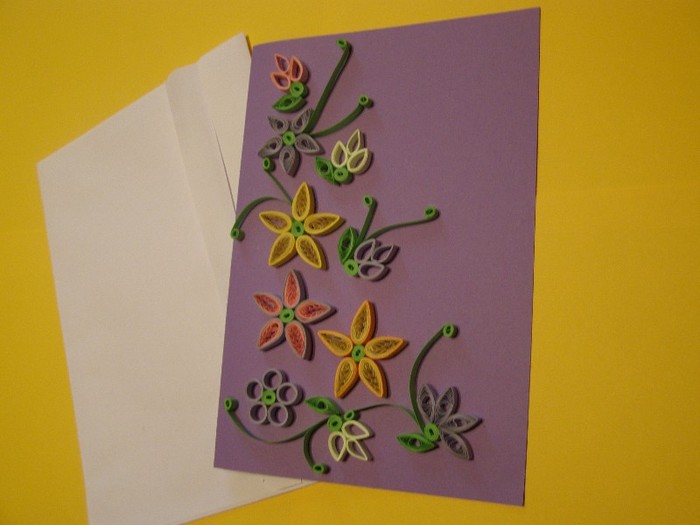 Felicitare - Martie(2) - quilling