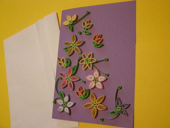 Felicitare - Martie(3) - quilling