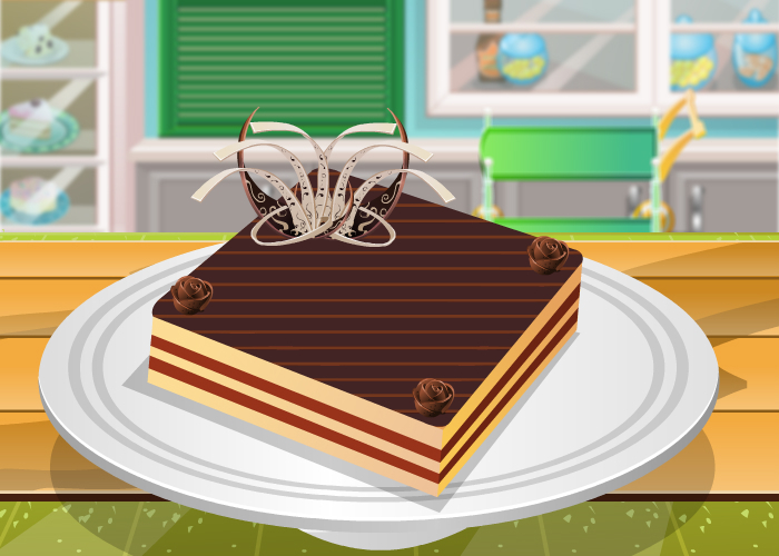 Decorate sweet cake
