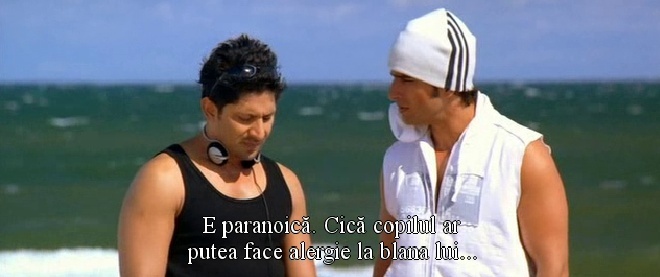 Ron: E paranoica. Spune ca bebe ar putea face alergie la parul lui.