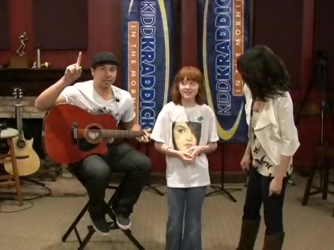 Selena Gomez dances to Kesha _Tik-Tok_ and sings Jason Mraz _I'm Yours_ on Kidd Kraddick 007