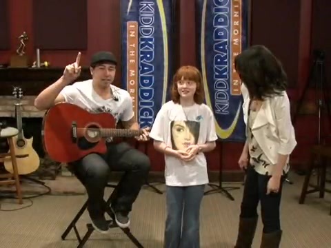 Selena Gomez dances to Kesha _Tik-Tok_ and sings Jason Mraz _I'm Yours_ on Kidd Kraddick 008