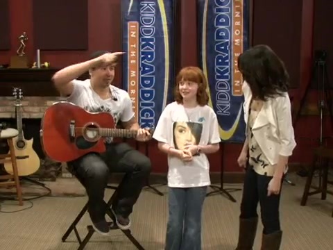 Selena Gomez dances to Kesha _Tik-Tok_ and sings Jason Mraz _I'm Yours_ on Kidd Kraddick 011