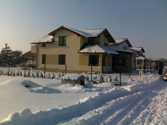 Casa noastra din Corbeanca - Iarna 2012 in Corbeanca