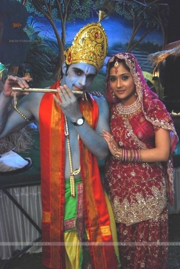 9 - Alekh and Sadhna as Krishna and Radha