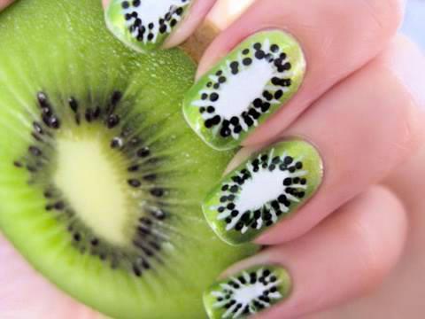 Unghii kiwi - Unghii fructate