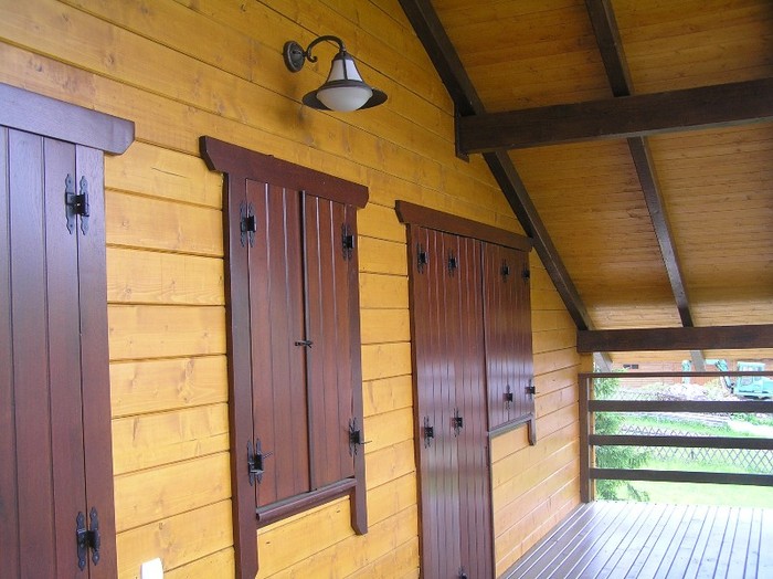Cabana Borsa - Case din lemn rectangular