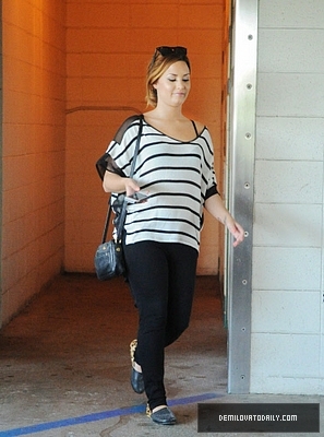 Demi (5) - Demitzu - 24 02 2012 - Stops at the library before having lunch with a friend in Beverly Hills CA