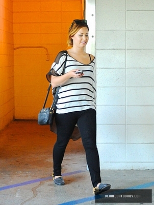 Demi (7) - Demitzu - 24 02 2012 - Stops at the library before having lunch with a friend in Beverly Hills CA