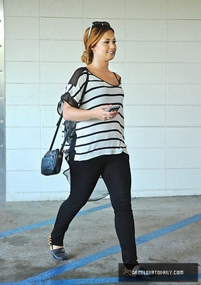 Demi (9) - Demitzu - 24 02 2012 - Stops at the library before having lunch with a friend in Beverly Hills CA