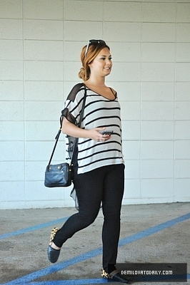 Demi (10) - Demitzu - 24 02 2012 - Stops at the library before having lunch with a friend in Beverly Hills CA