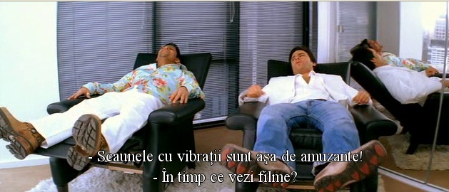 Ron: Scaunele cu vibratii sunt asa de amuzante.