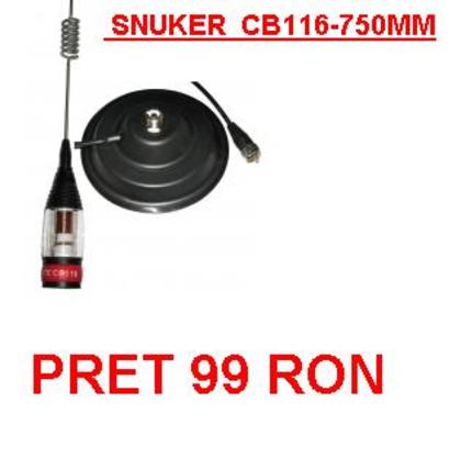 Antena-statie-radio-CB-Sunker-Elite-CB116-750mm - Statie radio cb auto-tir Antene staii radio cb auto-tir