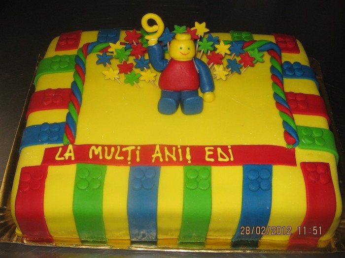 Tort martipan LEGO