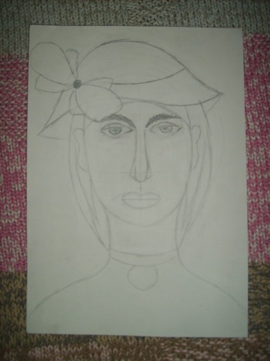 Portret Facut la Scoala - Desene facute de mine