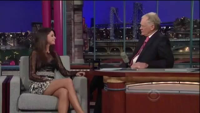 Selena Gomez Interview on David Letterman 105