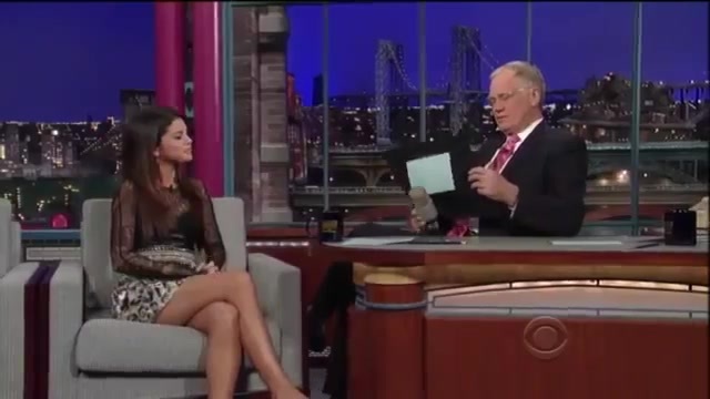 Selena Gomez Interview on David Letterman 207