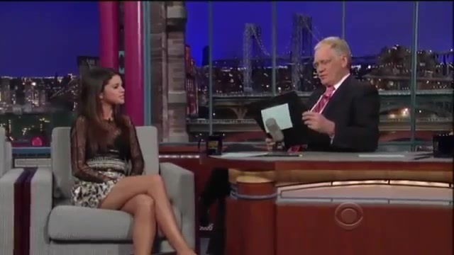 Selena Gomez Interview on David Letterman 208