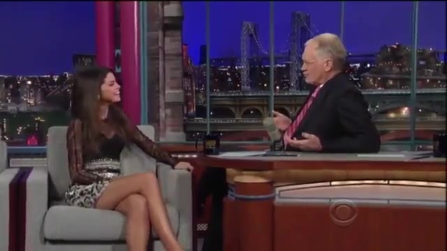 Selena Gomez Interview on David Letterman 313