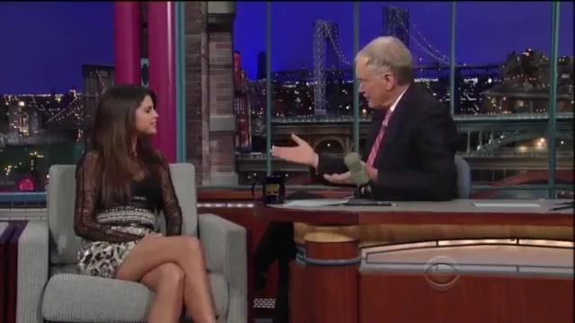 Selena Gomez Interview on David Letterman 334