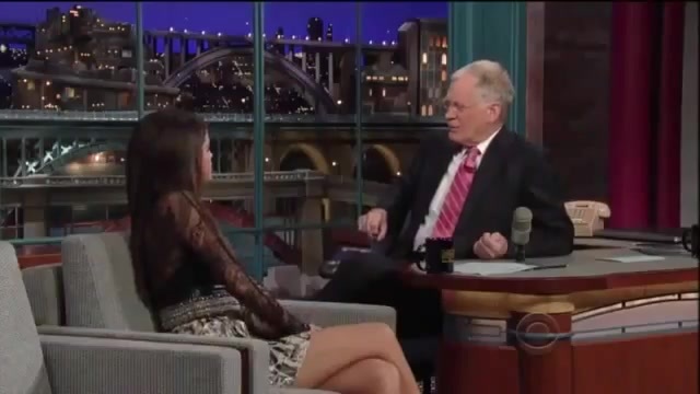 Selena Gomez Interview on David Letterman 375