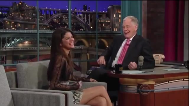 Selena Gomez Interview on David Letterman 391