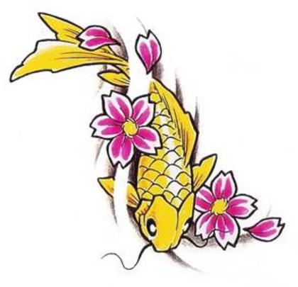 Fish-Tattoo - poze tatuaje chinezesti cu animale