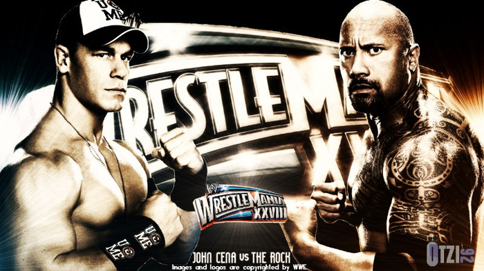 Cena Vs.Rocky - Cele ai tari poze cu John Cena si The Rock legate de WrestleMania 28