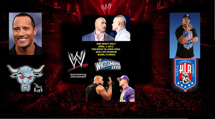 rockcenawrestlemania - Cele ai tari poze cu John Cena si The Rock legate de WrestleMania 28