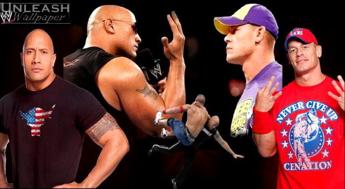 therockvscena - Cele ai tari poze cu John Cena si The Rock legate de WrestleMania 28
