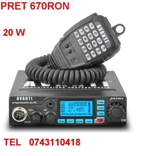 Statie-radio-CB-Avanti-Primo 20W - Statie radio cb auto-tir Antene staii radio cb auto-tir