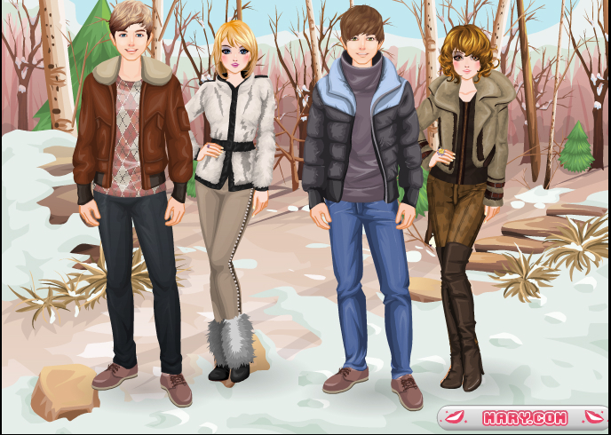 dress up winter friends